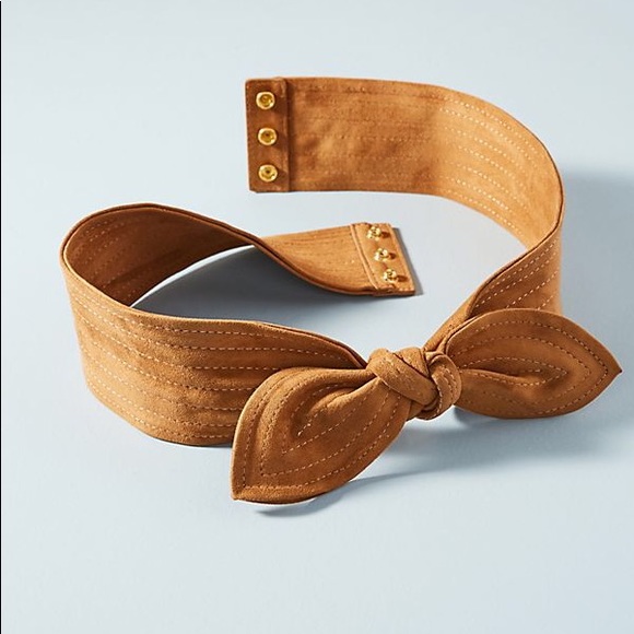 Anthropologie Accessories - BNWT Anthropologie Suede Bow Belt Size S